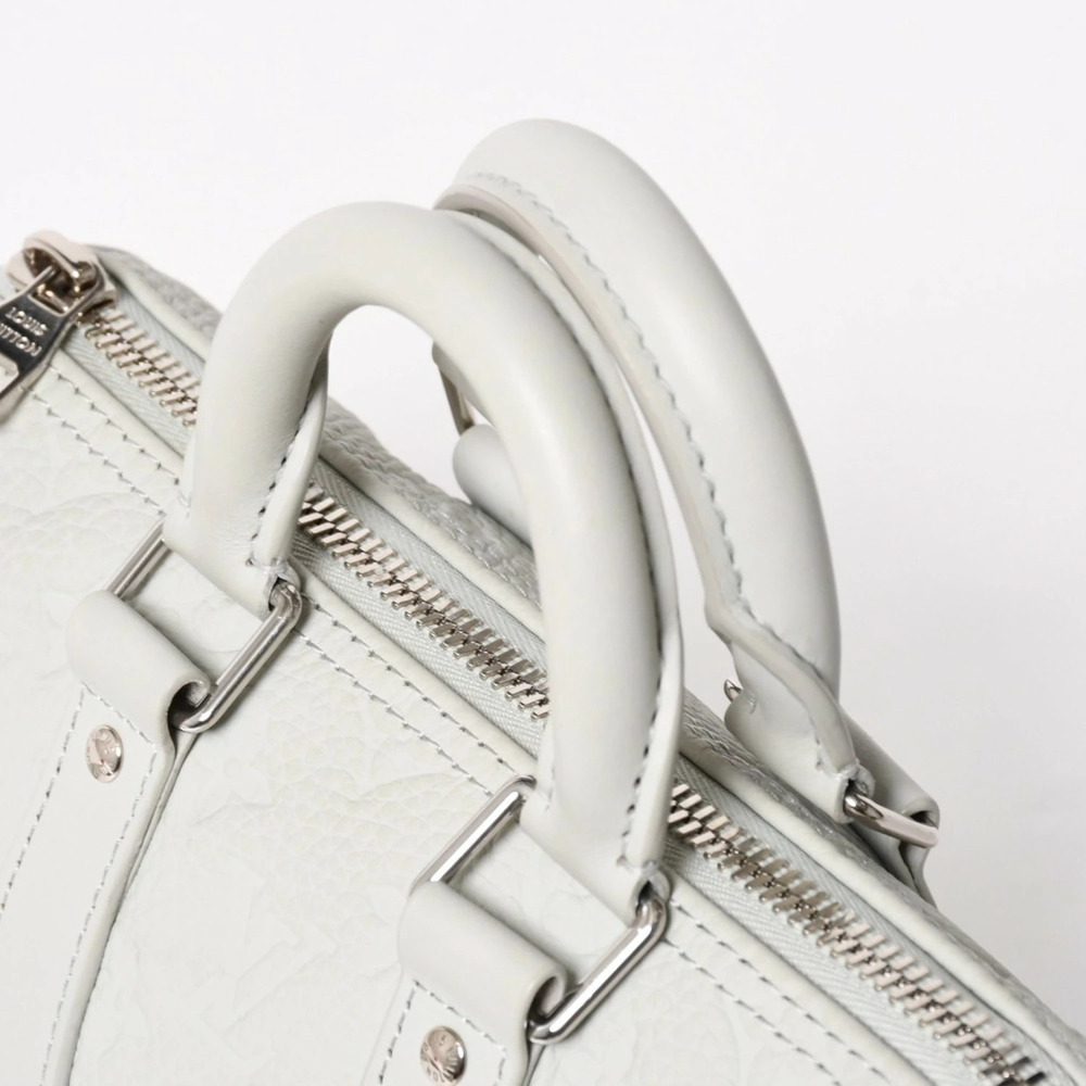Louis Vuitton Keepall Bandouliere Taurillon Monogram Mineral Gray - Picture 6 of 13